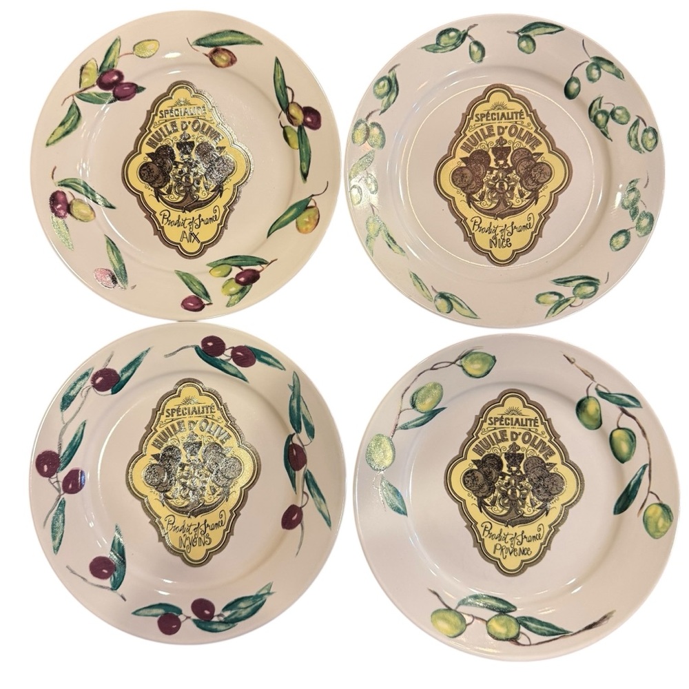 Rosanna Huile d’Olive- Appetizer/Salad Plates set of 4